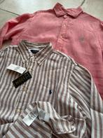 Nieuw origineel gestreept linnen overhemd Ralph Lauren L XXL, Ophalen of Verzenden, Nieuw, Overige kleuren, Ralph Lauren