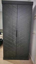 WOOOD Connect kledingkast zwart, Huis en Inrichting, Ophalen, Zwart, Met hangruimte, 50 tot 100 cm