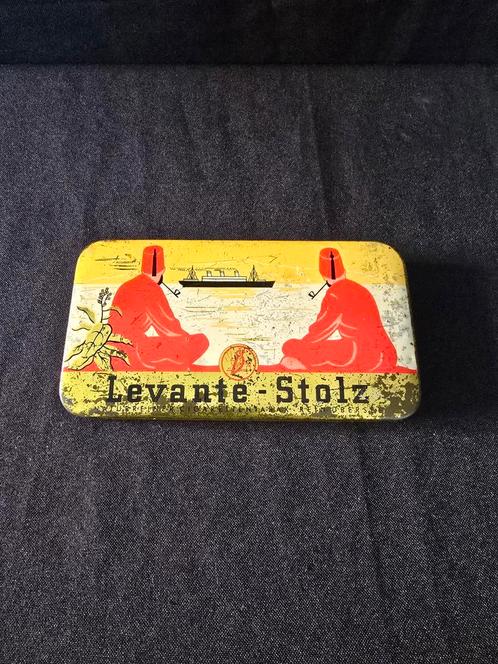 Antiek sigaretten tabak blik, Levante-Stolz, Reinubersee, Verzamelen, Blikken, Gebruikt, Overige, Overige merken, Ophalen of Verzenden