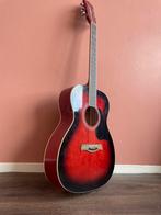 red richwood acoustic 6-string guitar + case, Muziek en Instrumenten, Snaarinstrumenten | Gitaren | Akoestisch, Ophalen, Zo goed als nieuw
