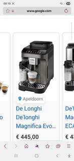 Delonghi magnifica bonen machine, Ophalen, Zo goed als nieuw
