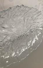 Vintage - design Walther glas schaal ijsglas decoratie, Ophalen of Verzenden