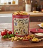 Vintage Pasta Blik - Decoratief & Functioneel, Ophalen, Zo goed als nieuw