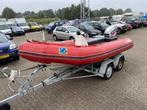 Zodiac Pro 470 - 70pk - incl trailer, Zo goed als nieuw, Benzine, Minder dan 70 pk, Overige materialen