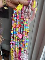Ibiza look kleurrijke ketting look hip&go bandana, Ophalen of Verzenden, Zo goed als nieuw, Overige kleuren, Overige materialen