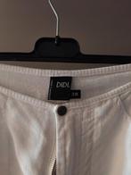 DIDI WIT LINNEN DAMESBROEK MAAT 38/WIJDE PIJP/ZGAN, Wit, Didi, Zo goed als nieuw, Lang