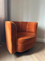 Oranje fauteuil dutchbone flower loungestoel, Huis en Inrichting, Fauteuils, Ophalen, Minder dan 75 cm, Zo goed als nieuw, 75 tot 100 cm