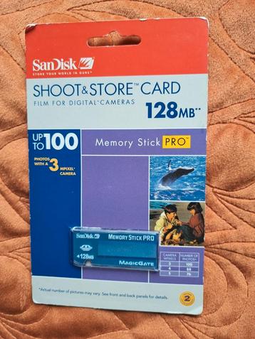 SanDisk Memorystick pro 128 MB voor Digitale Camera beschikbaar voor biedingen