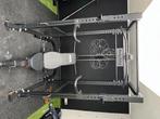 Fitness power rack + Bench + barbell + plates, Sport en Fitness, Fitnessapparatuur, Ophalen, Benen, Krachtstation, Zo goed als nieuw
