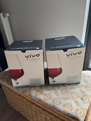 Nieuw in doos! Villeroy & Boch rode wijn glazen 8 stuks Vivo beschikbaar voor biedingen