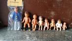 8 Vintage poppenhuispopjes 7 Ari en 1 spek popje bod va 12,=, Ophalen of Verzenden, Gebruikt, Popje