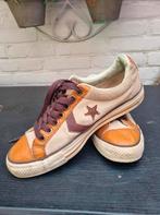 Converse sneakers leer bruin beige maat 41, Ophalen of Verzenden, Zo goed als nieuw, Bruin