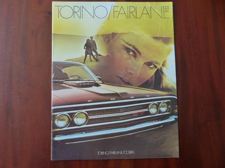 Ford Torino Fairlane Cobra 1969 brochure USA, Boeken, Auto's | Folders en Tijdschriften, Zo goed als nieuw, Ford, Verzenden