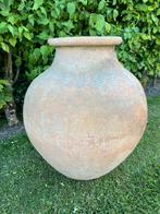 Authentieke Stenen Terracotta Waterkruik Amphoor Tuinvaas, Ophalen, Gebruikt