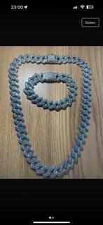 Cuban chain en armband gloednieuw, Overige kleuren, Nieuw, Verzenden, Minder dan 80 cm