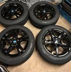 Originele zwarte BMW licht metalen velgen met banden, Auto-onderdelen, Banden en Velgen, Ophalen, 16 inch, Banden en Velgen, Personenwagen