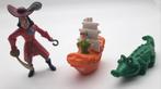 McDonalds Peter Pan, Kapitein Haak en Tick Tock uit 1997, Ophalen of Verzenden, Peter Pan of Pinokkio, Gebruikt, Beeldje of Figuurtje
