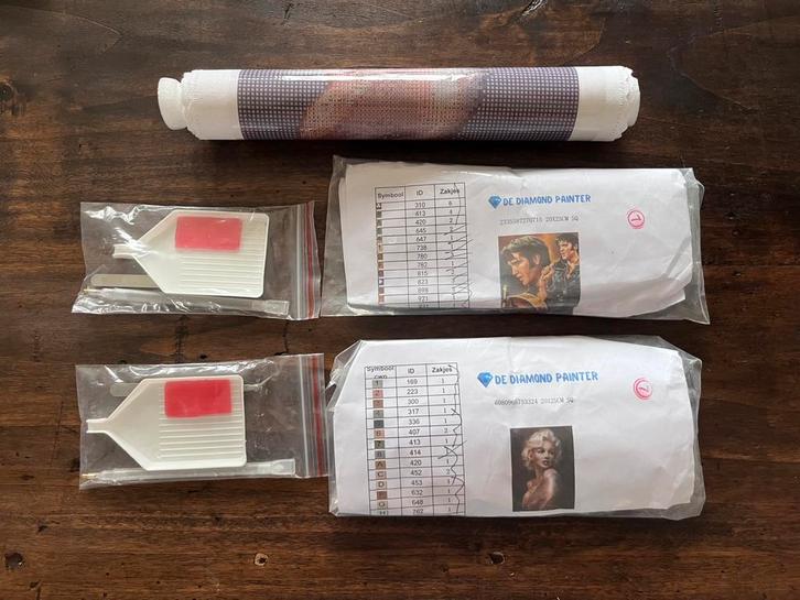 Diamond Elvis en Marilyn, Hobby en Vrije tijd, Knutselen, Nieuw, Knutselwerk, Ophalen of Verzenden