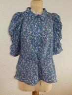 Munthe blouse maat 40 zijde katoen model Tassel Indigo ZGAN, Maat 38/40 (M), Zo goed als nieuw, Munthe, Verzenden