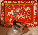 Vintage speelgoed tinnen theeblaadje & fluitketel, Ophalen of Verzenden, Gebruikt, Overige materialen, Speelkeuken-accessoire