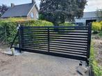 Lamellen schuifpoort 4x1,2 incl motor en montage, Tuin en Terras, Tuinpoorten, Ophalen, 100 tot 150 cm, Schuifpoort, Nieuw