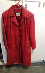 leren jas Rood, Maat 48/50 (M), Boncetti, Ophalen of Verzenden, Gedragen