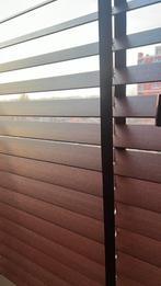 3 x Kastanjebruin houten jaloezien, Huis en Inrichting, Stoffering | Gordijnen en Lamellen, Ophalen of Verzenden, Nieuw, Minder dan 100 cm