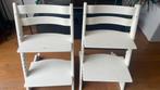 Stokke Tripp Trapp Wit, 2 stuks, los te koop á €100,- p.s., Ophalen, Gebruikt, Meegroeistoel