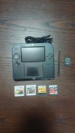 Nintendo 2ds.Zwart en blauw.4Gb sdkaart.Online playing&mod, 2DS, Ophalen of Verzenden, Zilver, Gebruikt