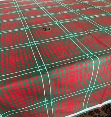 Vintage geruit / tartan kerst tafelkleed beschikbaar voor biedingen