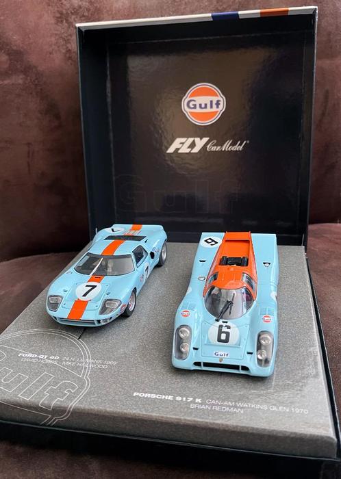Fly 99046 Porsche 917K & Ford GT40 - Gulf Ltd.Ed. TEAM 15‼️, Kinderen en Baby's, Speelgoed | Racebanen, Nieuw, Elektrisch, Overige merken