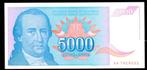 Bankbiljet - Joegoslavië 5000 Dinara 1994 - UNC., Ophalen of Verzenden, Joegoslavië, Los biljet