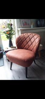 Twee cognac kleurige stoeltjes, Ophalen, Minder dan 75 cm, 50 tot 75 cm