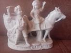 Ongeglazuurd biscuit/ beeld paard en wagen, Antiek en Kunst, Antiek | Porselein, Ophalen of Verzenden