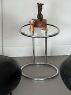Glazen Bijzettafel - 53cm Hoog, 45 tot 60 cm, Rond, Ophalen of Verzenden, Glas
