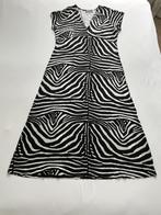 lange jurk met zebra print, merk geisha, maat 44, Geisha, Zwart, Maat 42/44 (L), Ophalen of Verzenden