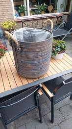 Plantenpot bamboe/greywash, Ophalen