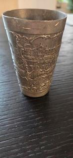 tinnen bekertje, souvenir Kurhaus Scheveningen, Antiek en Kunst, Ophalen of Verzenden