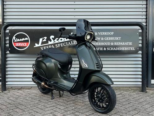 Vespa Sprint Porsche Green Brom 2020 9004 km Full-Option, Fietsen en Brommers, Brommers | Vespa, Gebruikt, Overige modellen, Maximaal 45 km/u