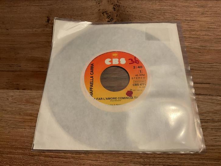 Raffaella Carra, A far l’amore comincia tu, Cd's en Dvd's, Vinyl Singles, Single, 7 inch, Ophalen of Verzenden