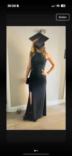 Een hele mooie elegante navy blauwe gala jurk, Ophalen of Verzenden, Zo goed als nieuw, Blauw, Galajurk