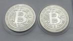 Bitcoin 1 oz 2022 zilveren munt, Zilver, Ophalen of Verzenden, Losse munt