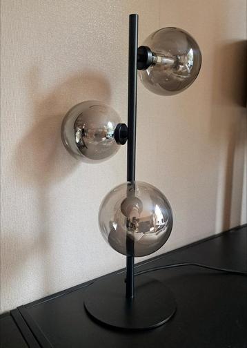 Design tafellamp, hotelchique lamp. Smoke Glass beschikbaar voor biedingen