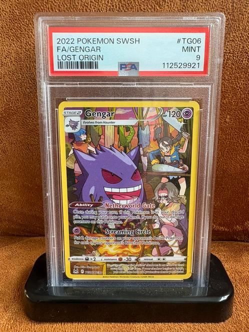 Gengar TG06 Lost Origin PSA 9, Hobby en Vrije tijd, Verzamelkaartspellen | Yu-gi-Oh!, Zo goed als nieuw, Losse kaart, Ophalen of Verzenden