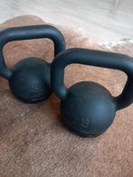 Kettlebell 2x 8kg decathlon, Sport en Fitness, Fitnessmaterialen, Ophalen, Zo goed als nieuw, Kettlebell