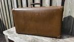 Vintage jaren 50 koffers 3 stuks!, Gebruikt, Leer, 35 tot 45 cm, Ophalen