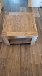 MASSIEF LICHT EIKEN SALON - OF HOEK TAFEL  65X65  Z.G.A.N., Huis en Inrichting, Ophalen, 50 tot 100 cm, Vierkant, 50 tot 100 cm