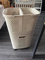 Clay Wasmand - 70 Liter - 3 Vakken, Huis en Inrichting, Woonaccessoires | Prullenbakken, Ophalen, Kunststof, 50 tot 75 cm, 40 liter of meer