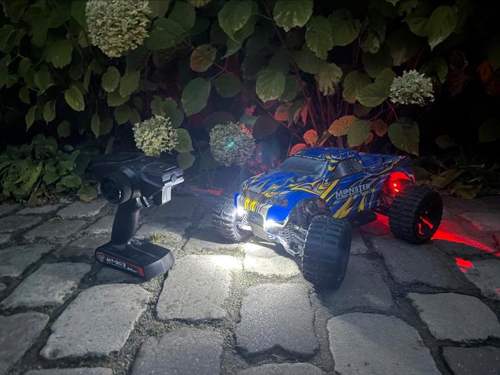 Himoto rc auto EMXT-1, Hobby en Vrije tijd, Modelbouw | Radiografisch | Auto's, Zo goed als nieuw, Auto offroad, Elektro, Schaal 1:10