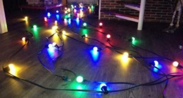35 meter prikkabel met 35 of 70 fittingen NIEUW!, Tuin en Terras, Buitenverlichting, Nieuw, Hanglamp, Overige materialen, Minder dan 50 watt